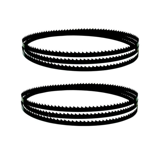 VDLLQYN, 4 Stück 1600 x 6,35 x 0,35 mm Bandsägeblätter 63 x 1/4 x 0,014 Zoll Carbon-Bandsägeblatt Sägeblätter for Schneiden von Holz und PVC ，Bandsägeblätter(6tpi) von VDLLQYN