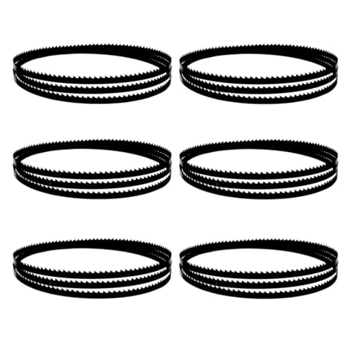VDLLQYN, 6 Stück 2215 x 6,35 x 0,35 mm Bandsägeblätter, 4 TPI SK5 Bandsägeblätter for Schneiden von Holz, PVC, dünnem Aluminium ,Bandsägeblätter VDLLQYN, 6 Stück 2215 x 6,35 x 0,35 mm Bandsägeblätter, 4 TPI SK5 Bandsägeblätter for Schneiden von Holz, PVC, dünnem Aluminium ,Bandsägeblätter von VDLLQYN