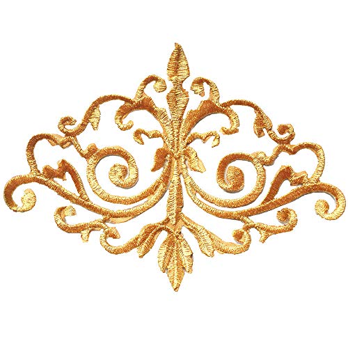 VDLLQYN, Stickerei-Aufnäher mit Goldener Blume for Aufbügeln | Aufgenähte Applikation for Taschen, Hüte, Mützen und Jeans,Stickerei Aufnäher VDLLQYN, Stickerei-Aufnäher mit Goldener Blume for Aufbügeln | Aufgenähte Applikation for Taschen, Hüte, Mützen und Jeans,Stickerei Aufnäher von VDLLQYN