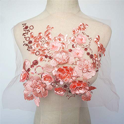 VDLLQYN, Stickerei Perlen Strass Applikation Spitze Stoff Blume Pailletten Applikationen for Hochzeitskleid DIY Handwerk,Stickerei Aufnäher VDLLQYN, Stickerei Perlen Strass Applikation Spitze Stoff Blume Pailletten Applikationen for Hochzeitskleid DIY Handwerk,Stickerei Aufnäher von VDLLQYN