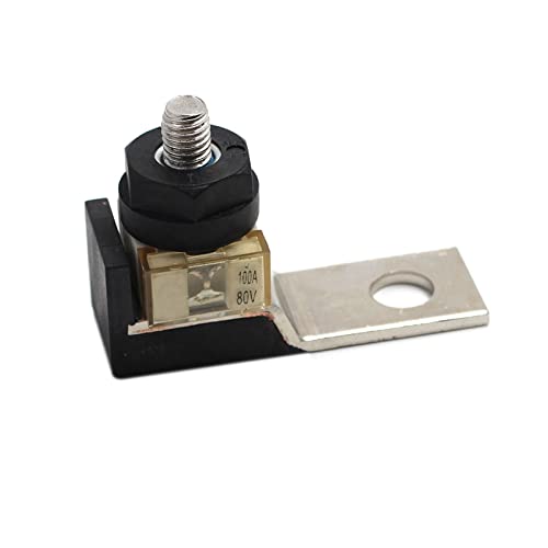 VDOQTLJT 1-teiliges MRBF-Klemmen-Sicherungsblock-Set – Einzelbolzen 5/16 Zoll, kompakte Marine-Batteriesicherung 50 A–300 A(75a with Holder) von VDOQTLJT