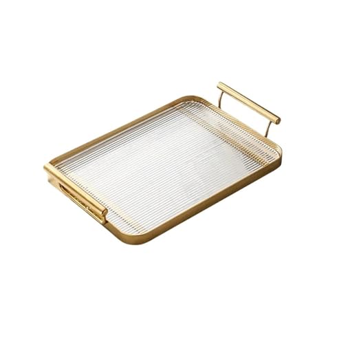 Acryl Kunststoff Lagerung Tablett Tee-Set Wohnzimmer Schmuck Dekoration Restaurant Service(B-small) von VDSRPSDLQ