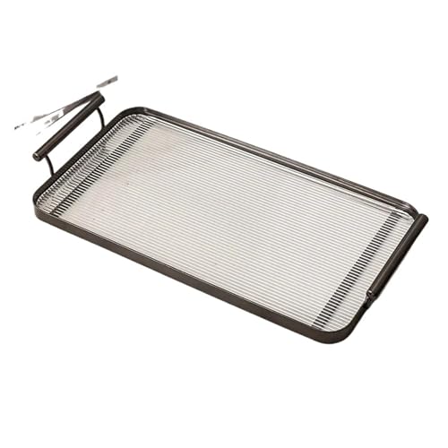 Acryl Kunststoff Lagerung Tablett Tee-Set Wohnzimmer Schmuck Dekoration Restaurant Service(D-Large) von VDSRPSDLQ