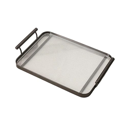 Acryl Kunststoff Lagerung Tablett Tee-Set Wohnzimmer Schmuck Dekoration Restaurant Service(D-small) von VDSRPSDLQ