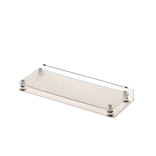 Acryl Waschbecken Lagerung Bad Regal Tablett Lange Tischplatte Kosmetik Rack ZF494(Stripe M) von VDSRPSDLQ