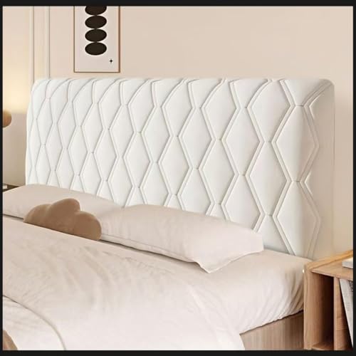 VEAI Bettkopfteilbezug, 200/180/160/190/140/100cm, Weicher Strecken Samtstoff Staubdicht, Staubdichte SchutzhüLle FüR Schlafzimmer Kopfteil(Beige,190cm(75")) von VEAI