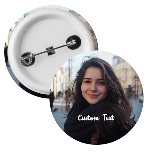 Buttons Selber Machen, Pins Anstecker Personalisiert mit Foto Text Logo, Anstecker Pin Brosche Buttons zum Selbstgestalten Buttons Selber Machen, Pins Anstecker Personalisiert mit Foto Text Logo, Anstecker Pin Brosche Buttons zum Selbstgestalten von VEELU