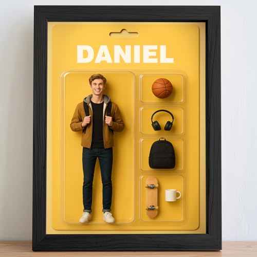 Personalisierte Geschenke für Ihn - Action Figuren Poster Personalisiert mit Foto & Ihr Zubehör, Holz Bilderrahmen, Lustige Foto Geschenk, Beste Freudin Geschenke für sie zum Geburtstag Jahrestag Personalisierte Geschenke für Ihn - Action Figuren Poster Personalisiert mit Foto & Ihr Zubehör, Holz Bilderrahmen, Lustige Foto Geschenk, Beste Freudin Geschenke für sie zum Geburtstag Jahrestag von VEELU