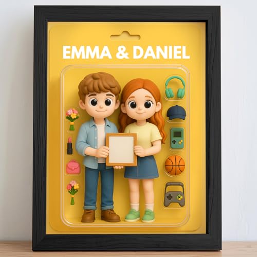 Personalisierte Geschenke für Ihn - Action Figuren Poster Personalisiert mit Foto & Ihr Zubehör, Holz Bilderrahmen, Lustige Foto Geschenk, Beste Freudin Geschenke für sie zum Geburtstag Jahrestag Personalisierte Geschenke für Ihn - Action Figuren Poster Personalisiert mit Foto & Ihr Zubehör, Holz Bilderrahmen, Lustige Foto Geschenk, Beste Freudin Geschenke für sie zum Geburtstag Jahrestag von VEELU