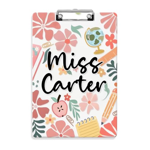 Personalisiertes Klemmbrett A4, Personalisierte Geschenke Lehrer, Lehrer Geschenk Acryl-Klemmbrett A4 Standardbriefgröße Personalisiertes Klemmbrett A4, Personalisierte Geschenke Lehrer, Lehrer Geschenk Acryl-Klemmbrett A4 Standardbriefgröße von VEELU
