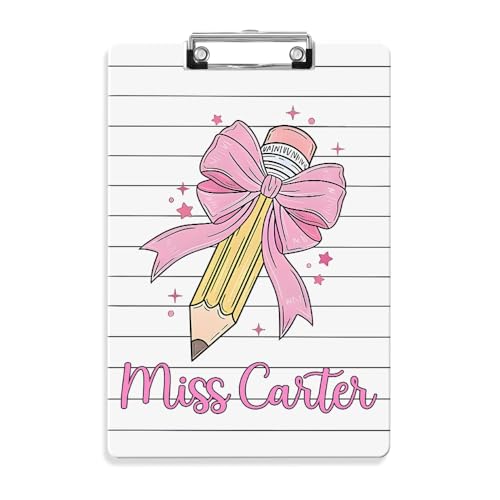 Personalisiertes Klemmbrett A4, Personalisierte Geschenke Lehrer, Lehrer Geschenk Acryl-Klemmbrett A4 Standardbriefgröße Personalisiertes Klemmbrett A4, Personalisierte Geschenke Lehrer, Lehrer Geschenk Acryl-Klemmbrett A4 Standardbriefgröße von VEELU
