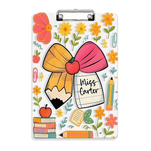 Personalisiertes Klemmbrett A4, Personalisierte Geschenke Lehrer, Lehrer Geschenk Acryl-Klemmbrett A4 Standardbriefgröße Personalisiertes Klemmbrett A4, Personalisierte Geschenke Lehrer, Lehrer Geschenk Acryl-Klemmbrett A4 Standardbriefgröße von VEELU