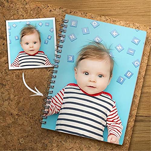 Personalisiertes Notizbuch A5 Liniert mit Eigenem Foto & Text Hardcover Glatt Dick 60 Blatt Selbst Gestalten Notizblock Geschenk zum Schulabschluss für Schüler Freund Lehrer Geburtstag Weihnachten Personalisiertes Notizbuch A5 Liniert mit Eigenem Foto & Text Hardcover Glatt Dick 60 Blatt Selbst Gestalten Notizblock Geschenk zum Schulabschluss für Schüler Freund Lehrer Geburtstag Weihnachten von VEELU