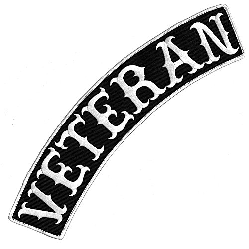 VEGASBEE Bikerjacke/Bikerjacke/Reiterweste/Rocker, bestickt, Größe XL, 30,5 cm, Schwarz-Weiß von VEGASBEE