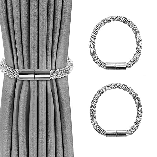 VEGCOO 2 Stück Magnetische Vorhang Raffhalter, Grau Raffhalter für Vorhänge mit Magnet, Raffhalter für Gardinen Halterung Vorhang Halter Gardinenhalte Dekoration Gardinen zubehör VEGCOO 2 Stück Magnetische Vorhang Raffhalter, Grau Raffhalter für Vorhänge mit Magnet, Raffhalter für Gardinen Halterung Vorhang Halter Gardinenhalte Dekoration Gardinen zubehör von VEGCOO