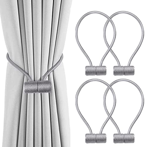 VEGCOO 4 Stück Magnetische Gardinen Raffhalter, grau Gardinen Halter mit Magneten, Vorhang Halter Raffhalter für Gardinenklammern Vorhänge Zuhause, Büro, Dekoration VEGCOO 4 Stück Magnetische Gardinen Raffhalter, grau Gardinen Halter mit Magneten, Vorhang Halter Raffhalter für Gardinenklammern Vorhänge Zuhause, Büro, Dekoration von VEGCOO