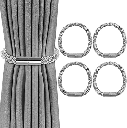 VEGCOO 4 Stück Magnetische Vorhang Raffhalter, Grau Raffhalter für Vorhänge mit Magnet, Raffhalter für Gardinen Halterung Vorhang Halter Gardinenhalte Dekoration Gardinen zubehör VEGCOO 4 Stück Magnetische Vorhang Raffhalter, Grau Raffhalter für Vorhänge mit Magnet, Raffhalter für Gardinen Halterung Vorhang Halter Gardinenhalte Dekoration Gardinen zubehör von VEGCOO