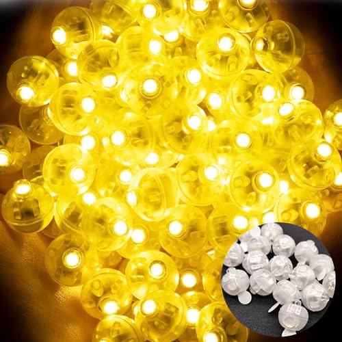 150 Stück Mini LED-Ballonlichter Rund, Runde LED Ballons Lichter, Bunte Blinkende Party-Dekoration Für Hochzeit, Geburtstag, Halloween, Weihnachten, Karneval – Warmweiß, Wasserdicht, Wiederverwendbar 150 Stück Mini LED-Ballonlichter Rund, Runde LED Ballons Lichter, Bunte Blinkende Party-Dekoration Für Hochzeit, Geburtstag, Halloween, Weihnachten, Karneval – Warmweiß, Wasserdicht, Wiederverwendbar von VEGOATY