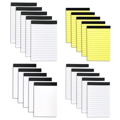 VEINARDYL 20 Packungen Notizblöcke, 15,2x10,1 12,7x7,6cm Kleine Notizblöcke Memoblöcke Notizblöcke in Großpackungen für Bürobedarf Breit liniertes Papier Leerer Notizblock für die Schule VEINARDYL 20 Packungen Notizblöcke, 15,2x10,1 12,7x7,6cm Kleine Notizblöcke Memoblöcke Notizblöcke in Großpackungen für Bürobedarf Breit liniertes Papier Leerer Notizblock für die Schule von VEINARDYL