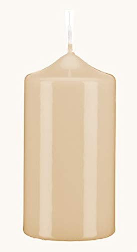 Stumpenkerzen Klarlack - hochglänzend Champagner 30 x 8 cm, 2 Stück, gelackte Kerzen, exclusive besondere Kerzen Stumpenkerzen Klarlack - hochglänzend Champagner 30 x 8 cm, 2 Stück, gelackte Kerzen, exclusive besondere Kerzen von VELAS
