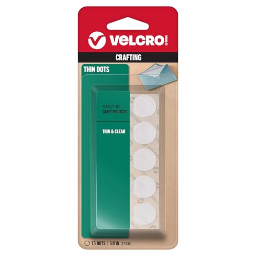 VELCRO(R) Brand Thin Fasteners Coins .625" 15/Pkg-Clear von VELCRO Brand