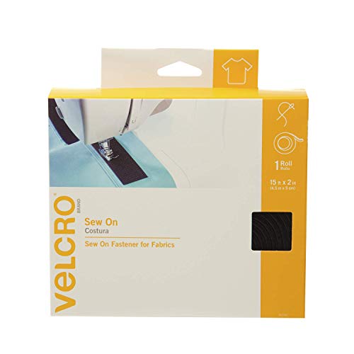 VELCRO Brand Gewebte Stern-Variationsmuster, 4,6 x 5,1 cm, Schwarz von VELCRO Brand