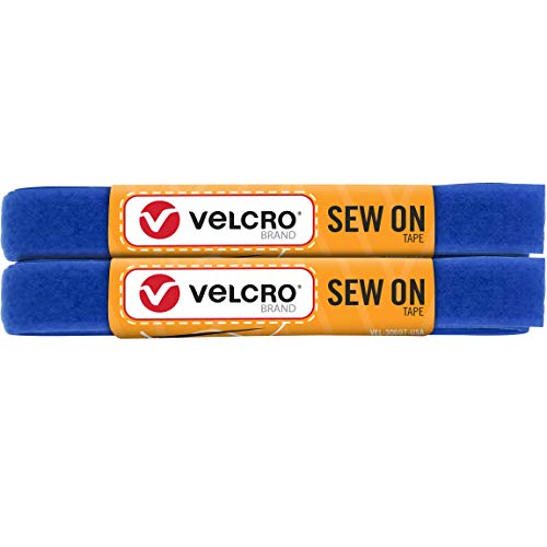 VELCRO Brand Klebeband zum Aufnähen, 1,2 m x 1,9 cm, für Stoffe, Kleidung und Handwerk, Ersatz für Druckknöpfe und Knöpfe, zuschneidbar, Königsblau VELCRO Brand Klebeband zum Aufnähen, 1,2 m x 1,9 cm, für Stoffe, Kleidung und Handwerk, Ersatz für Druckknöpfe und Knöpfe, zuschneidbar, Königsblau von VELCRO Brand