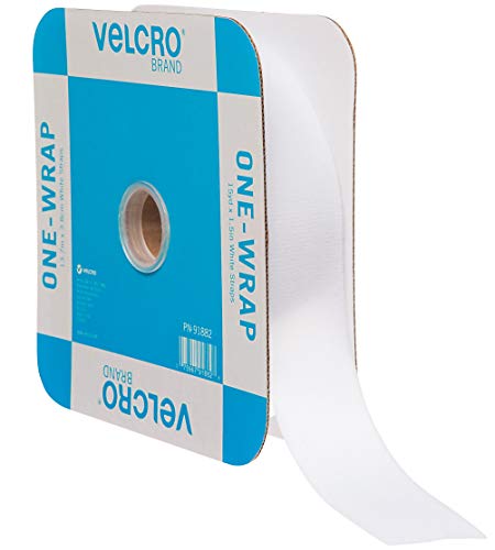 VELCRO Brand ONE-WRAP Bündelbinder - wiederverwendbare Befestigungselemente für Ordnung von Kabeln und Kabeln - zuschneidbare Rolle, 13,7 m x 3,8 cm, weiß, 91882 VELCRO Brand ONE-WRAP Bündelbinder - wiederverwendbare Befestigungselemente für Ordnung von Kabeln und Kabeln - zuschneidbare Rolle, 13,7 m x 3,8 cm, weiß, 91882 von VELCRO Brand
