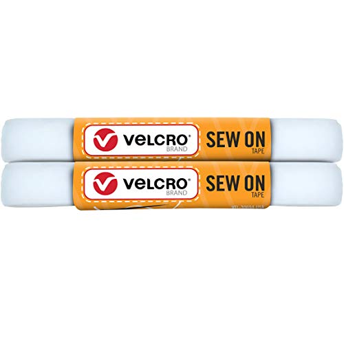 VELCRO Brand VEL-30694-USA Sew on Tape Velcro-Klebeband zum Aufnähen, 1,5 m x 1,9 cm, für Stoffe, Kleidung und Handwerk, Ersatz für Druckknöpfe und Knöpfe, zuschneidbar, Weiß, 5ft x 3/4 in VELCRO Brand VEL-30694-USA Sew on Tape Velcro-Klebeband zum Aufnähen, 1,5 m x 1,9 cm, für Stoffe, Kleidung und Handwerk, Ersatz für Druckknöpfe und Knöpfe, zuschneidbar, Weiß, 5ft x 3/4 in von VELCRO Brand