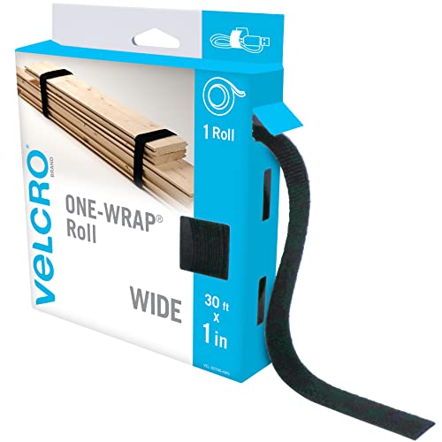 VELCRO Marke VEL-30768-AMS Breite Gurte, 2,5 cm x 9,1 m Rolle, auf Länge zuschneidbar, wiederverwendbares selbstgreifendes Klebeband, Bündelstangen, Holz, Rohre, Holz, Garagenorganisation für VELCRO Marke VEL-30768-AMS Breite Gurte, 2,5 cm x 9,1 m Rolle, auf Länge zuschneidbar, wiederverwendbares selbstgreifendes Klebeband, Bündelstangen, Holz, Rohre, Holz, Garagenorganisation für von VELCRO Brand
