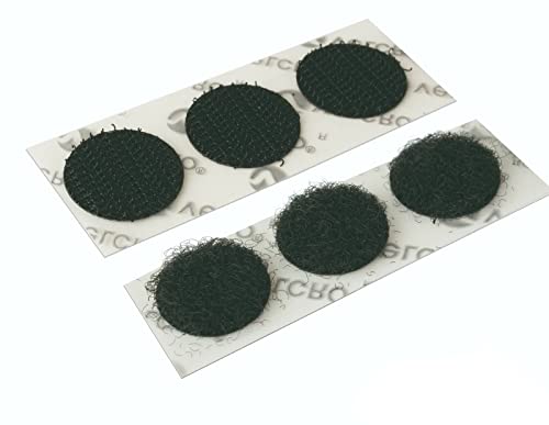 Velcro® Münzen zum Aufkleben, 22 mm, Klebepunkte, doppelseitig, Klebepunkte, starke Klebepunkte (Klettverschluss, 20 Münzen) Schwarz von VELCRO Brand