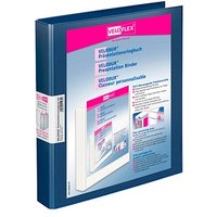 10 VELOFLEX VELODUR® Präsentationsringbücher 2-Ringe blau 4,0 cm DIN A4 von VELOFLEX