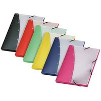 12 VELOFLEX Sammelmappen Diamond 3,0 cm gelb, rot, hellgrün, blau, pink, schwarz von VELOFLEX
