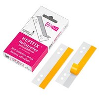VELOFLEX Heftstreifen, selbstklebend HEFTFIX® 50er transparent Kunststoff, 50 St. von VELOFLEX
