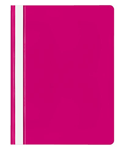 Schnellhefter A4 PP 130my pink Deckel tr durchgehender Beschr.Str. von VELOFLEX