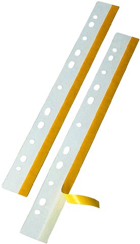 VELOFLEX® Heftstreifen Heftfix®, Folie, selbstklebend, 25 x 292 mm, transparent (10 Stück), Sie erhalten 1 Packung á 10 Stück von VELOFLEX