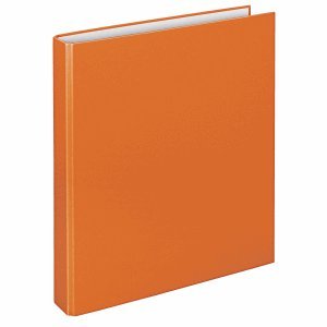 VELOFLEX 10 x Ringordner Basic A4 PP kaschiert 2-D-Ring-Mechanik 25mm orange von VELOFLEX