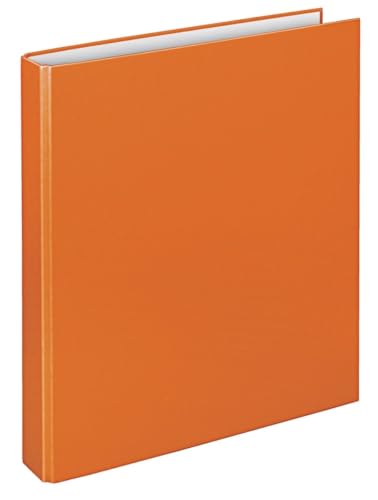 VELOFLEX 10 x Ringordner Basic A4 PP kaschiert 2-D-Ring-Mechanik 25mm orange von VELOFLEX