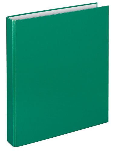 VELOFLEX 1143040 - Ringbuch Basic, DIN A4, 1 Stück, grün, Füllhöhe 25 mm, Ringordner mit 4-D-Ring-Mechanik, Ordner schmal von VELOFLEX