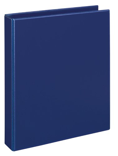 VELOFLEX 1143050 - Ringbuch Basic, DIN A4, 1 Stück, blau, Füllhöhe 25 mm, Ringordner mit 4-D-Ring-Mechanik, Ordner schmal von VELOFLEX