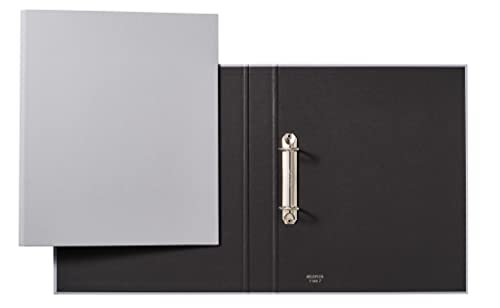 VELOFLEX 1144781 - Ringbuch Grey Elegance, DIN A4, 2-Ringmechanik, Füllhöhe 25 mm, aus recycelbaren Karton, Ringordner, 1 Stück von VELOFLEX