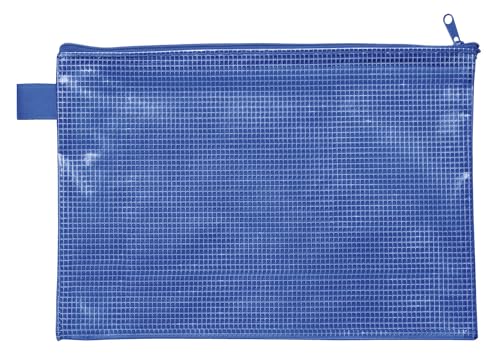 VELOFLEX 2705050 - Reißverschlusstasche DIN A5, blau, aus gewebeverstärktem EVA-Material, 1 Dokumententasche von VELOFLEX