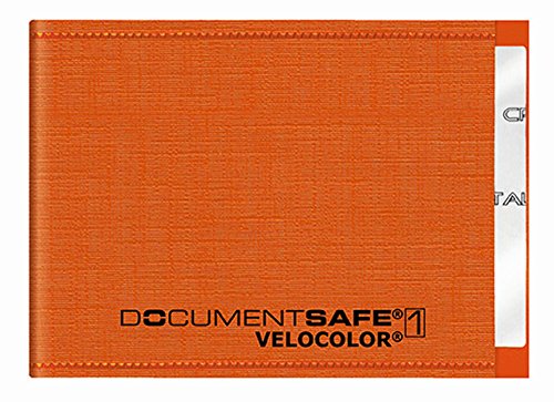 VELOFLEX 3271330 - Document Safe Kartenhülle, Kreditkartenhülle, RFID/NFC-Schutz, RFID-Blocker, 90 x 63mm orange, 1 Stück von VELOFLEX