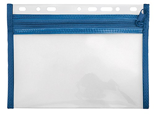 VELOFLEX 4350050 - Dokumentenhülle mit Reißverschluss, 1 Stück, DIN A5, abheftbar, blau, VELOBAG XXS, Reißverschlusstasche VELOFLEX 4350050 - Dokumentenhülle mit Reißverschluss, 1 Stück, DIN A5, abheftbar, blau, VELOBAG XXS, Reißverschlusstasche von VELOFLEX