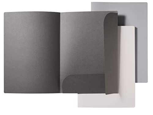 VELOFLEX 4441781 - Dokumentenmappe Grey Elegance, 3er Set, DIN A4, 240 g/m², passend für ca. 10 Blatt, Angebotsmappe, Präsentationsmappe VELOFLEX 4441781 - Dokumentenmappe Grey Elegance, 3er Set, DIN A4, 240 g/m², passend für ca. 10 Blatt, Angebotsmappe, Präsentationsmappe von VELOFLEX