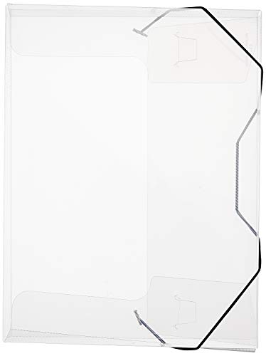VELOFLEX 4443290 - Sammelbox Crystal, DIN A4, transparente PP-Folie, mit Gummizug, Dokumenten-Box, Heft-Box, farblos VELOFLEX 4443290 - Sammelbox Crystal, DIN A4, transparente PP-Folie, mit Gummizug, Dokumenten-Box, Heft-Box, farblos von VELOFLEX