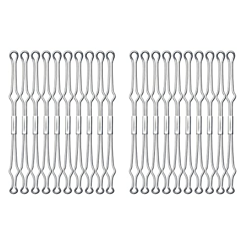VELOFLEX A290501 - Drahtniederhalter, Metall, 20 Stück, silber, Niederhalter für Ordner und Ringbücher VELOFLEX A290501 - Drahtniederhalter, Metall, 20 Stück, silber, Niederhalter für Ordner und Ringbücher von VELOFLEX