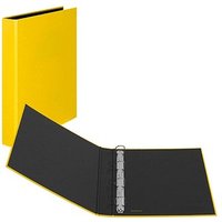 VELOFLEX Basic Ringbuch 4-Ringe gelb 3,5 cm DIN A4 von VELOFLEX