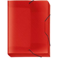 VELOFLEX Heftbox Crystal 3,0 cm transparent rot von VELOFLEX