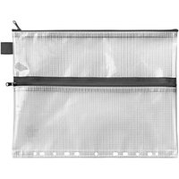 VELOFLEX Reißverschlussbeutel transparent/schwarz 0,26 mm, 1 St. von VELOFLEX